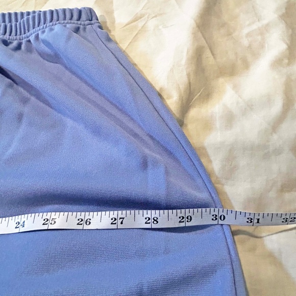 NEW PHOTOS! PANTS KNIT, DUSTY CORNFLOWER BLUE, SIZE 32W, WRINKLE & STAIN RESISTA - Picture 5 of 11